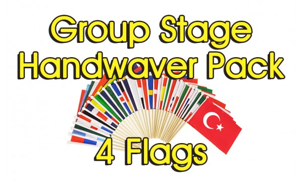 Euro 2024 - 9"x6" Group Stage Hand Wavers Pack 